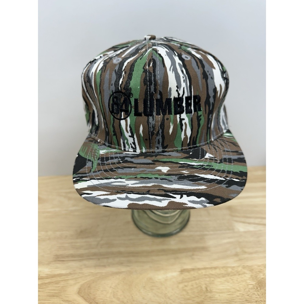 84 Lumber SnapBack hat Camouflage Hunting cap Made by Otto Cap vintage